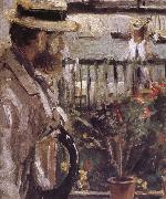 Berthe Morisot Detail of  The man at the Huaiter Island oil painting